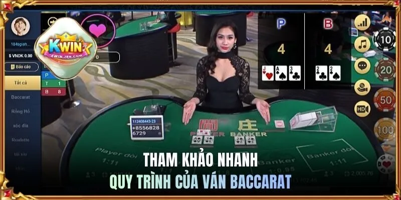Tham khảo nhanh quy trình của ván Baccarat